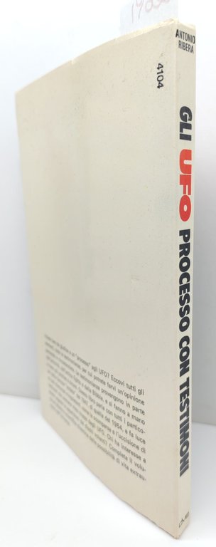 Antonio Ribera Gli Ufo processo con testimone De Vecchi 1975