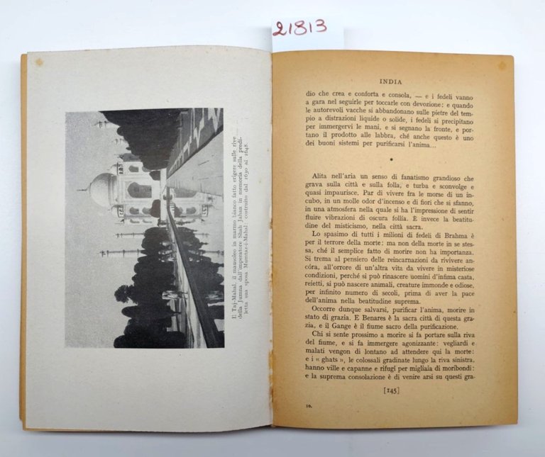 Arnaldo Fraccaroli India Mondadori 1° edizione 1945