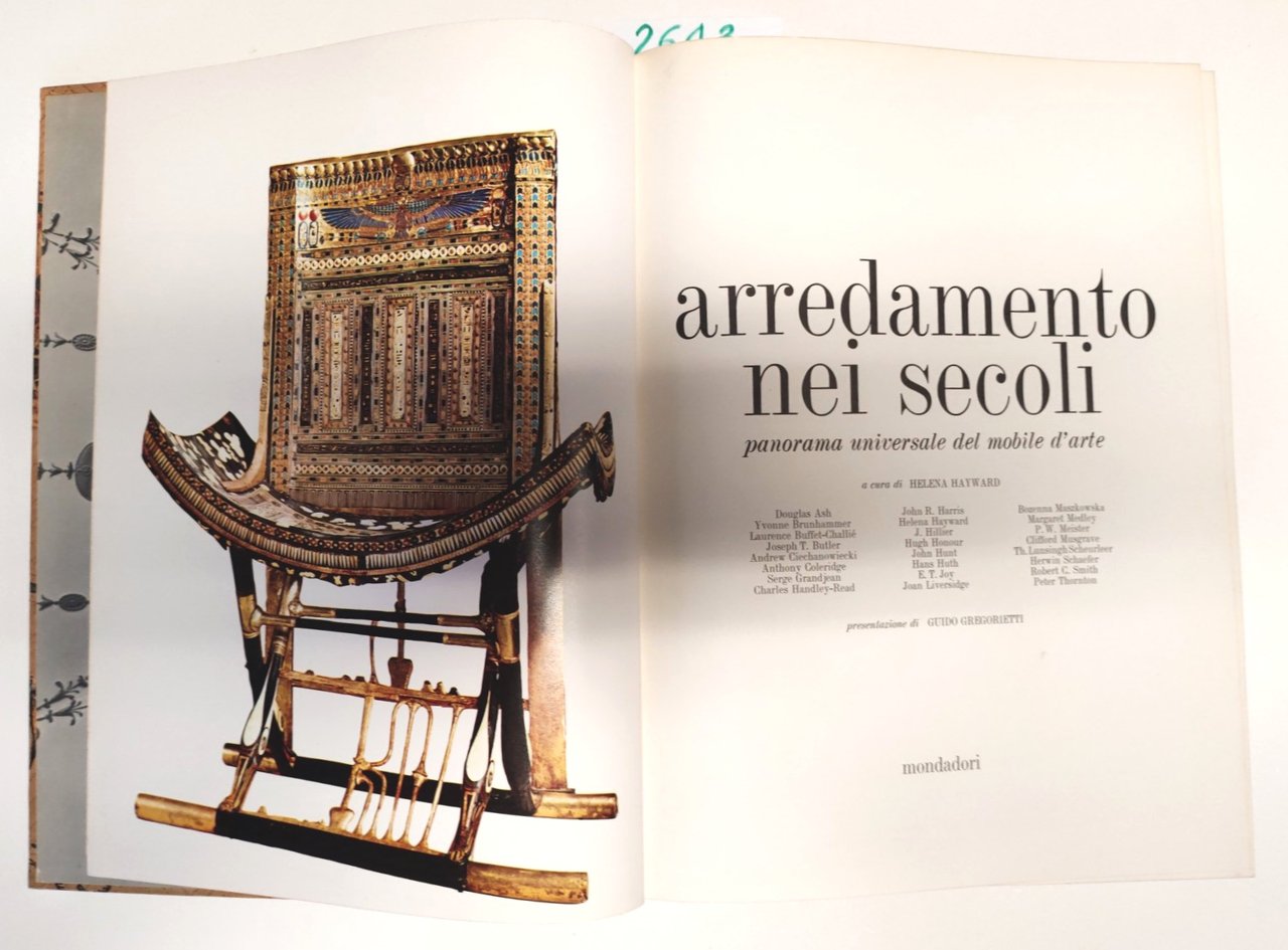 Arredamento Nei Secoli Panorama Universale Del Mobile Mondadori 1966