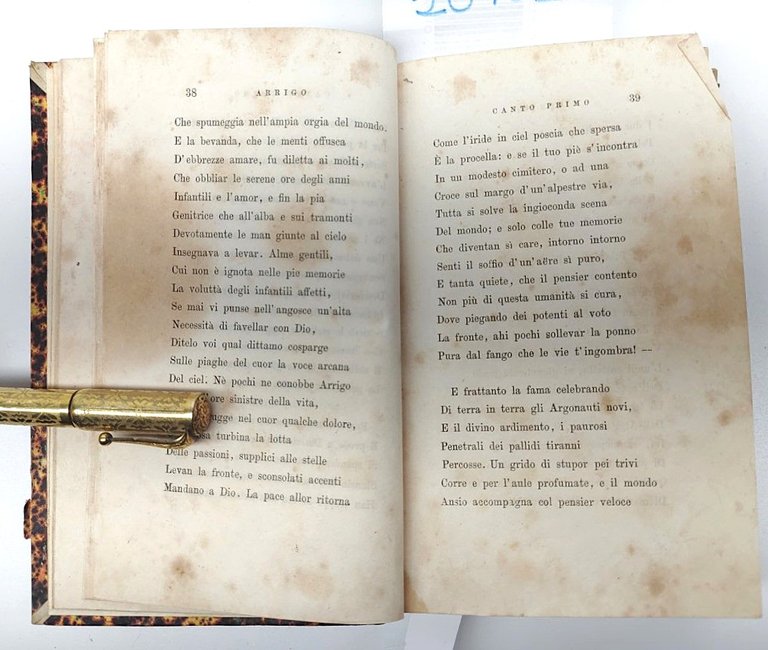 Arrigo da Quarto al Volturno di Cesare Abba 1866