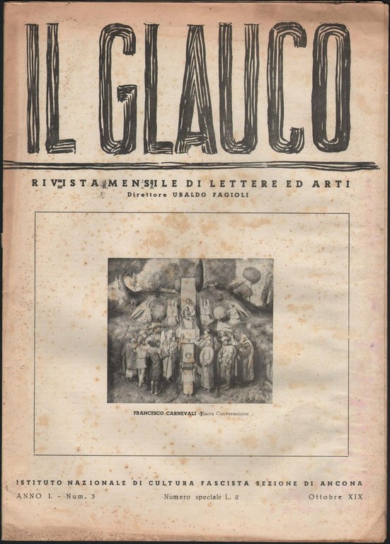 Arte-Futurismo-Scultura-Il Glauco Rivista Di Lettere E Arti-U.Fagioli-1941 | Immagine Gallery 3