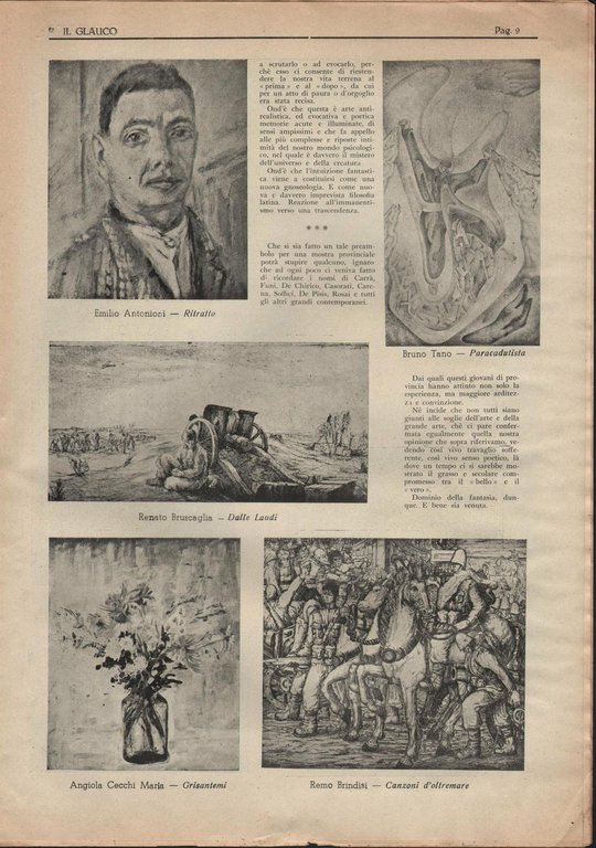 Arte-Futurismo-Scultura-Il Glauco Rivista Di Lettere E Arti-U.Fagioli-1941 | Immagine Gallery 8