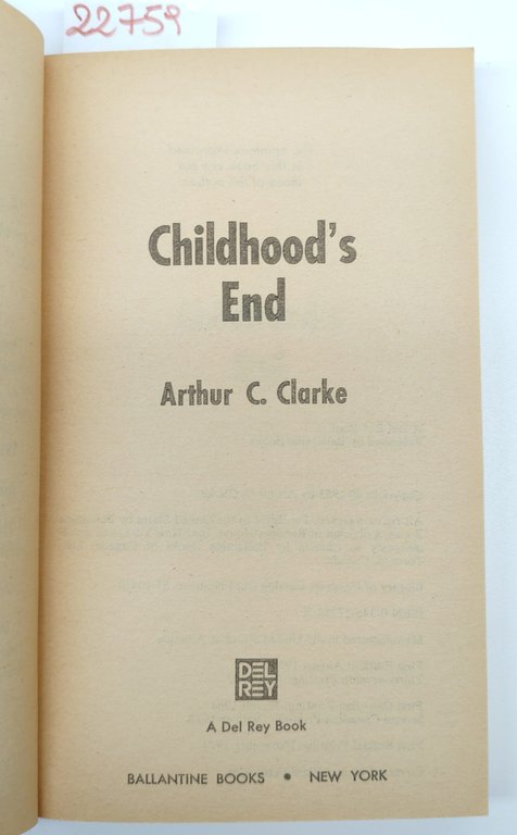 Artur C. Clarke Childhood's end Ballantine books 1° edizione speciale … | Immagine Gallery 3