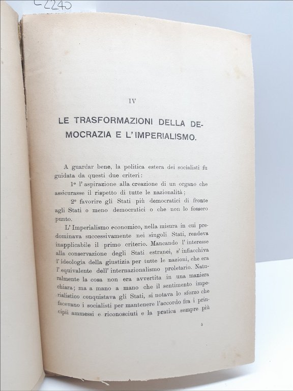 Arturo Labriola La conflagrazione europea e il socialismo Athenaeum 1915