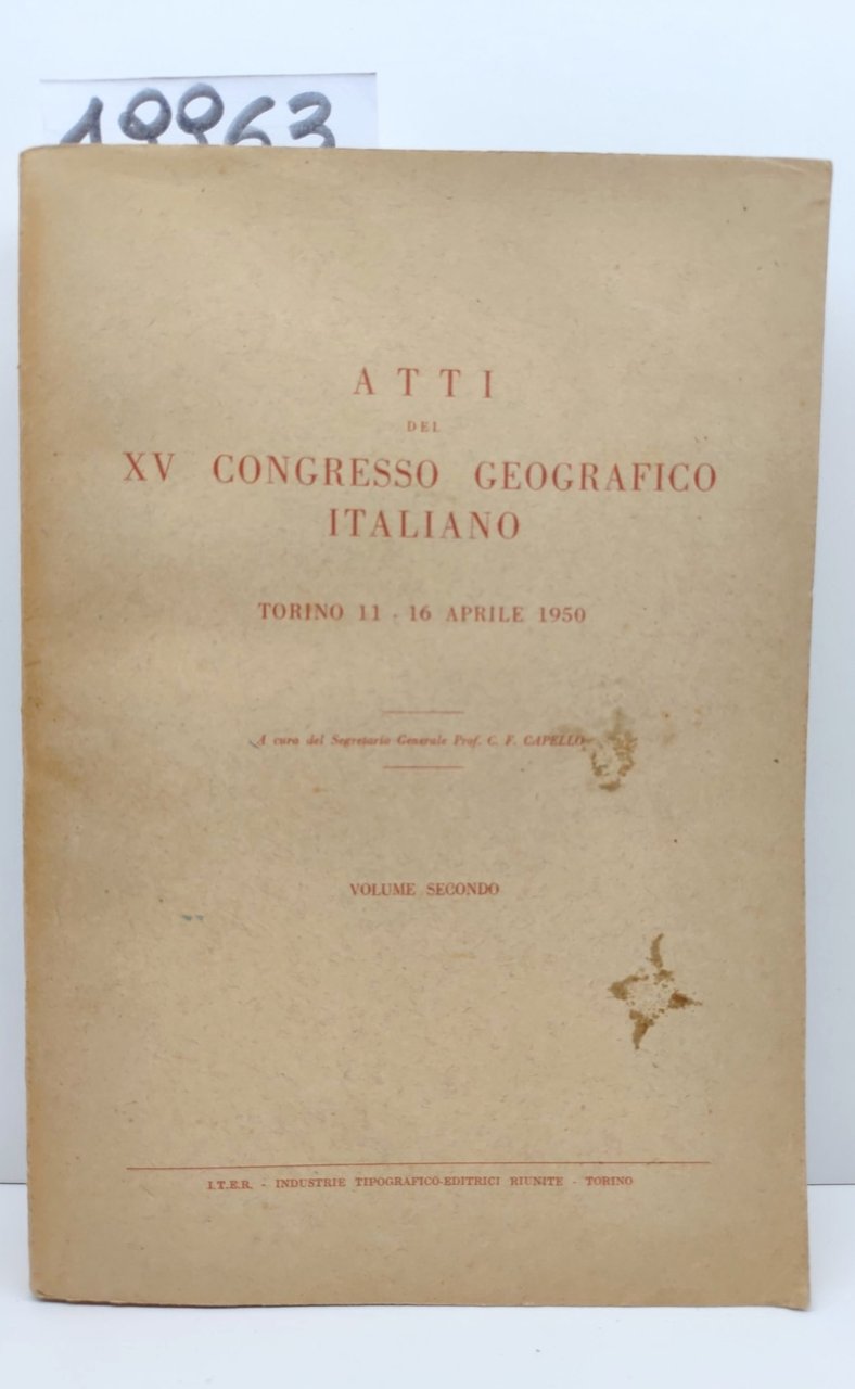 Atti del XV congresso geografico italiano Torino 11 16 aprile …