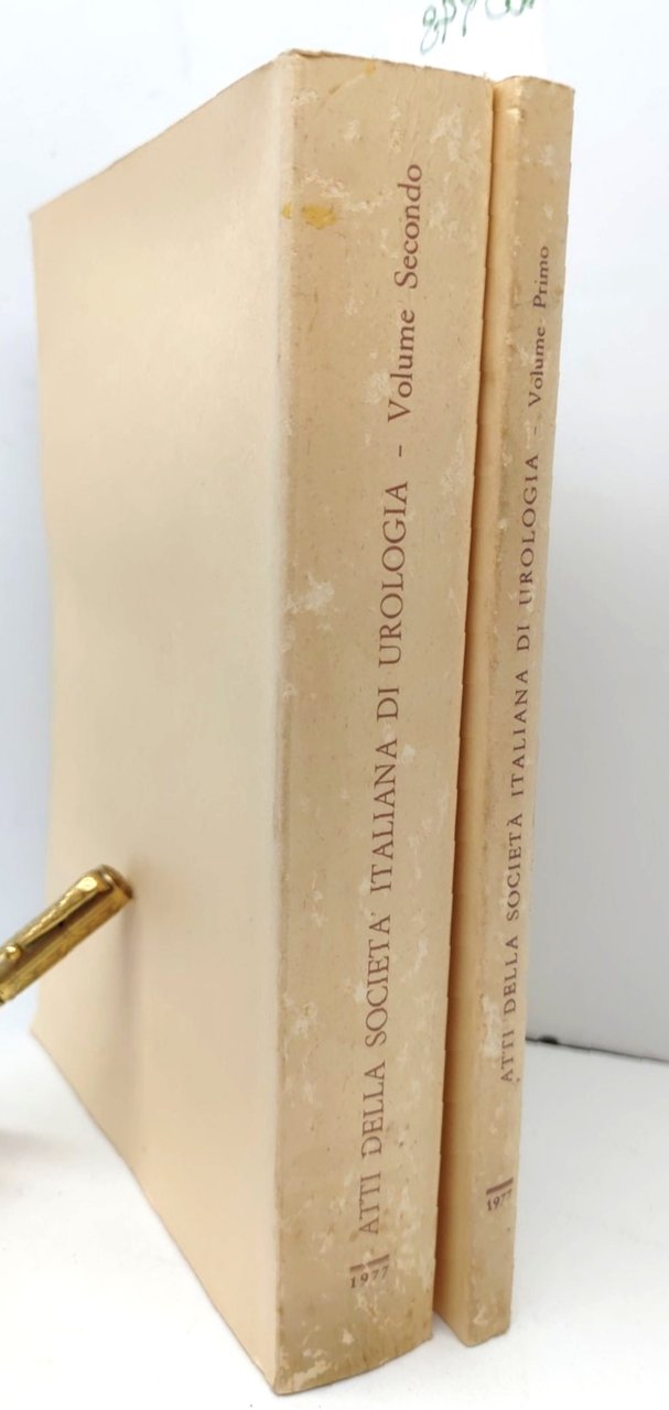 Atti della società italiana di urologia 1977 2 volumi