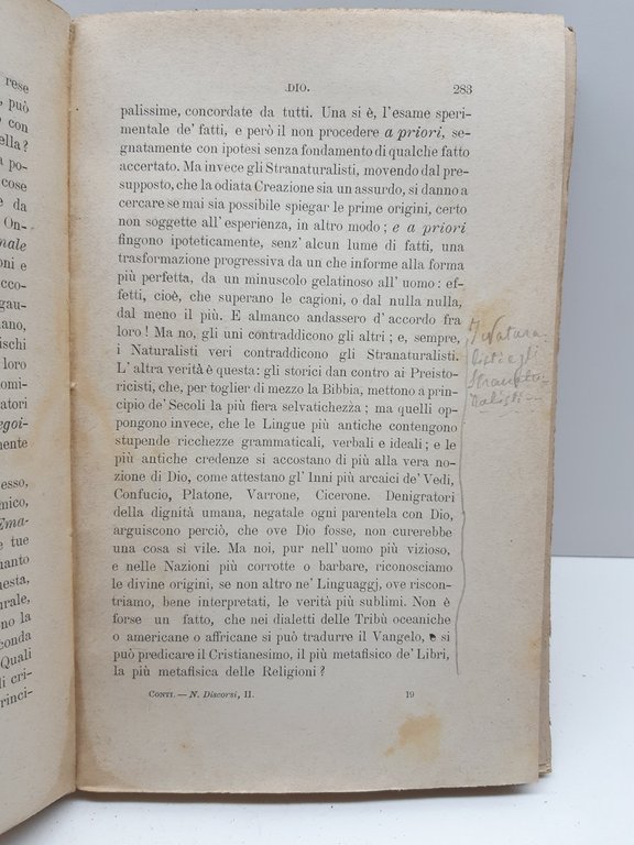 Augusto Conti Nuovi discorsi del tempo o famiglia Patria ed …