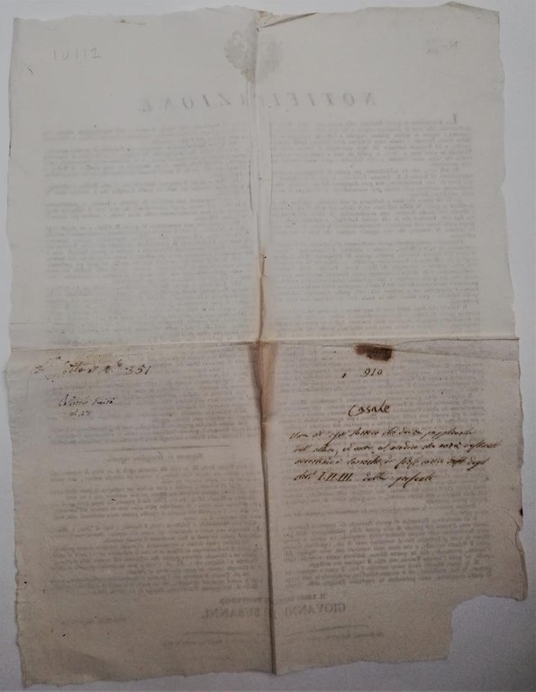 Bando-Sanità-Epidemia di vaiolo a Treviso dopo quella del 1818-28 aprile … | Immagine Gallery 3