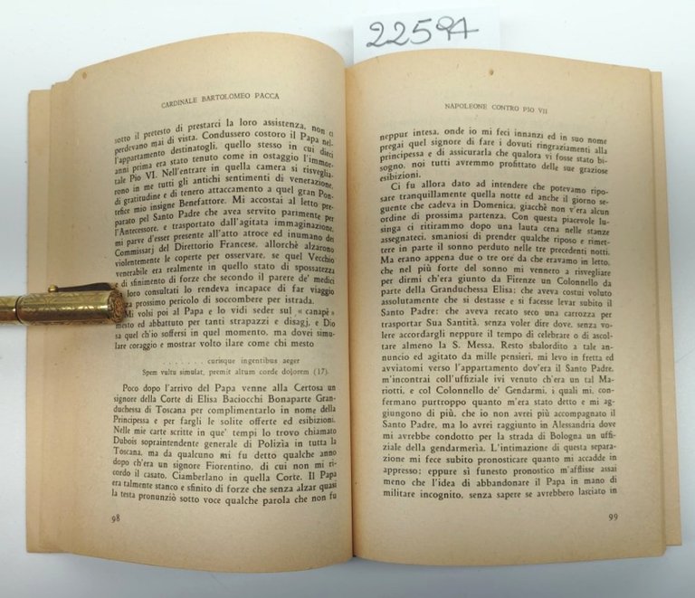 Bartolomeo Pacca Napoleone contro Pio VII Editoriale Romana 1944