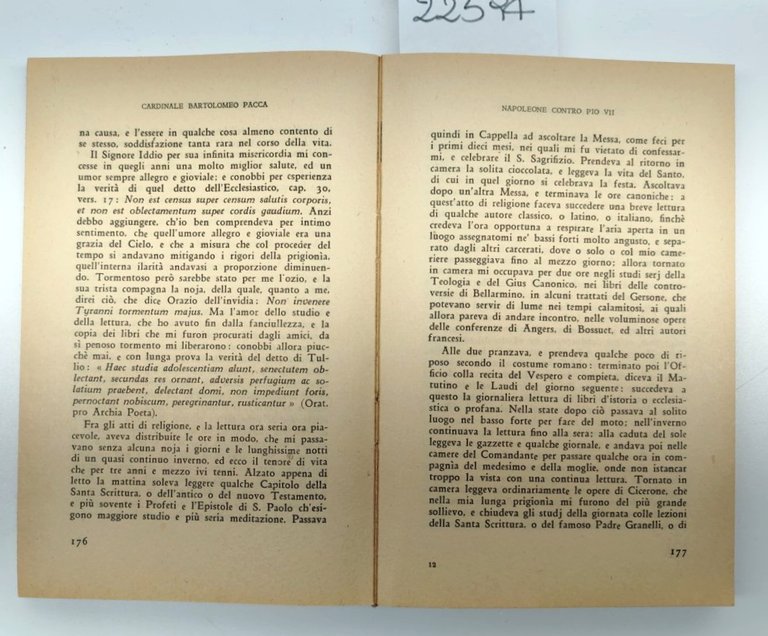 Bartolomeo Pacca Napoleone contro Pio VII Editoriale Romana 1944