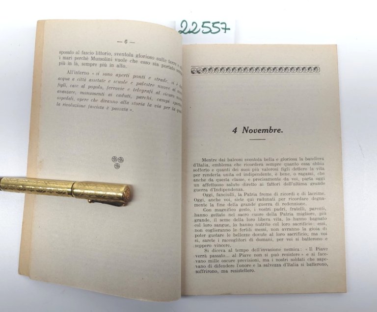 Beretta Sacchetti Commemorazioni scolastiche 2° ed. 1931 La Scuola