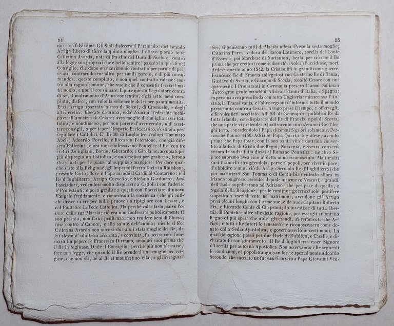 Bernardo Davanzati Istoria dello scisma d'Inghilterra Tipografia della Minerva Ticinese …