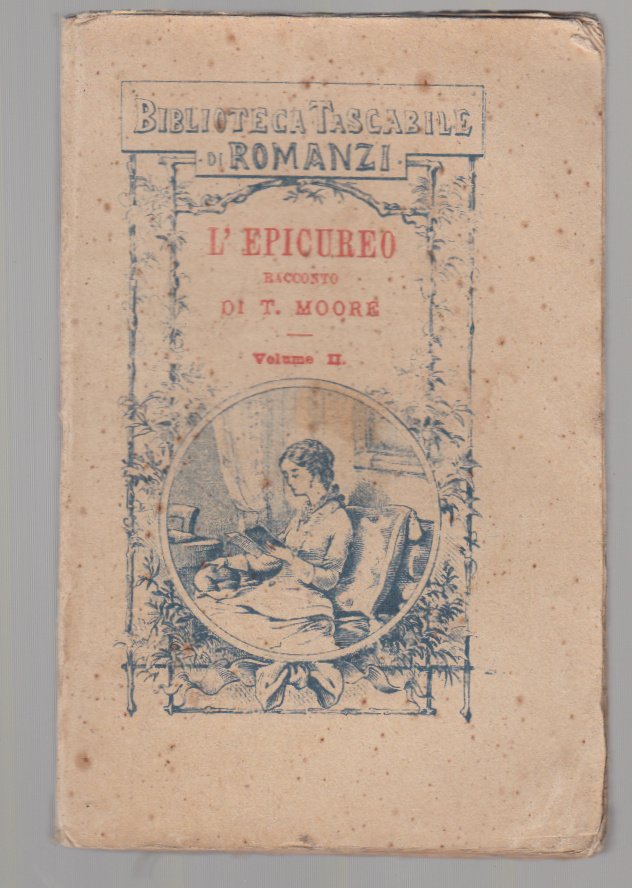Biblioteca Tascabile Di Romanzi-L'epicureo Volume Ii 1879 Bologna Felsinea-L3363