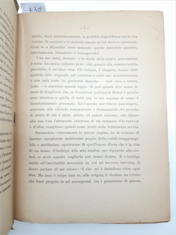 Biografia Mario Carli Giuseppe Bottai Pinciana 1928 | Immagine Gallery 3