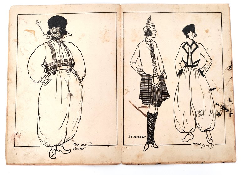 Bozzetti per costumi operetta La piccola olandese opera in tre …
