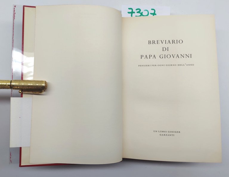 Breviario di Papa Giovanni pensieri per ogni giorno dell'anno Garzanti …