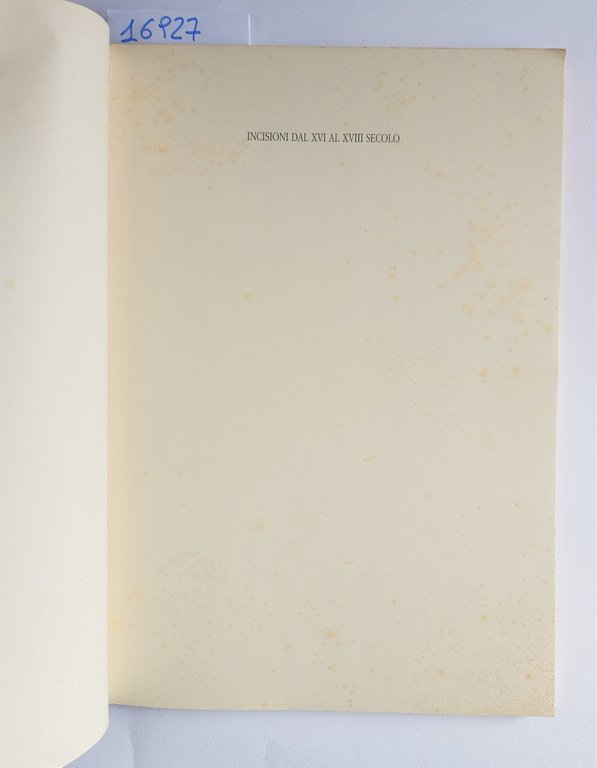 Bruno Ceci Incisioni dal XVI al XVIII secolo Fossombrone 1989 | Immagine Gallery 2