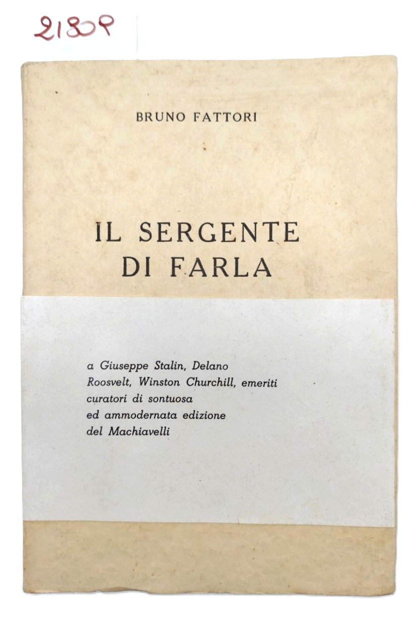 Bruno Fattori Il sergente di Farla Pisa 1955 Pacini Mariotti