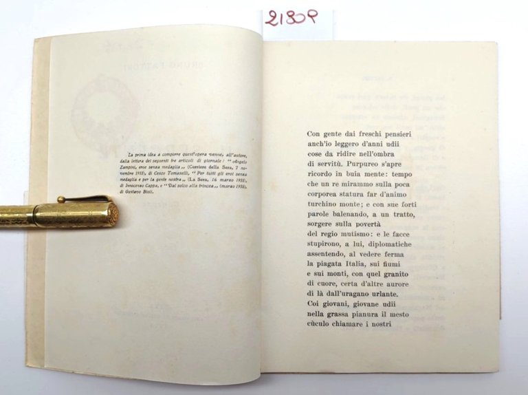 Bruno Fattori Il sergente di Farla Pisa 1955 Pacini Mariotti