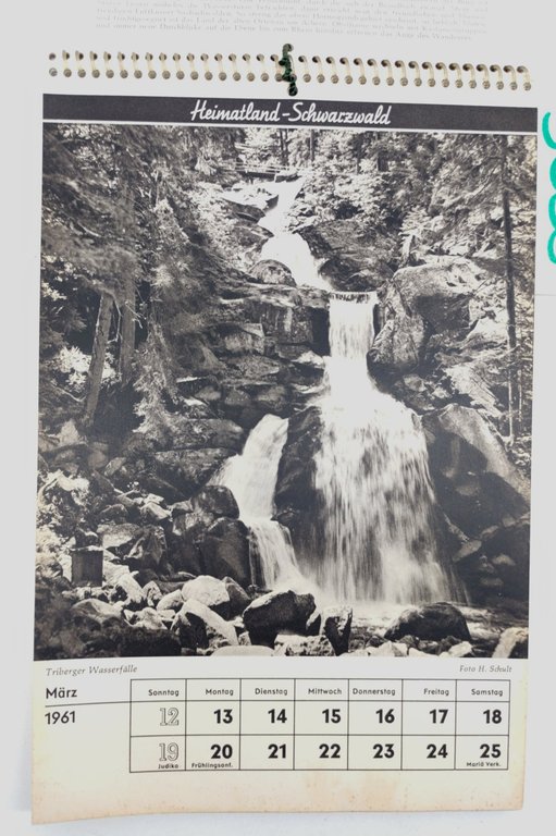 Calendario Foresta Nera 1961 Heimatland-Schwarzwald Grossbild-Kalendar | Immagine Gallery 3