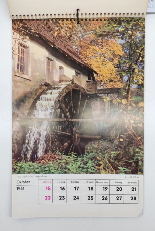 Calendario Foresta Nera 1961 Heimatland-Schwarzwald Grossbild-Kalendar | Immagine Gallery 4