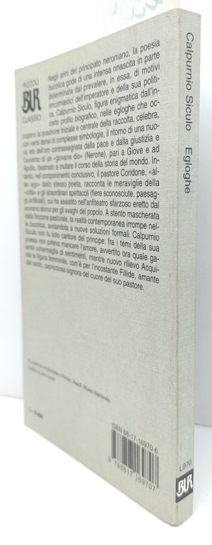 Calpurnio Siculo Egloghe BUR Rizzoli 1° edizione 1996 | Immagine Gallery 2
