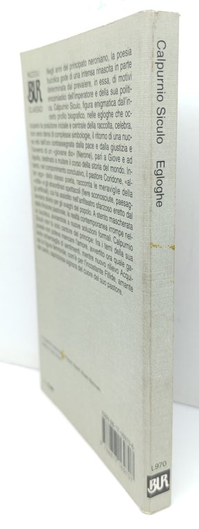 Calpurnio Siculo Egloghe BUR Rizzoli 1° edizione 1996 | Immagine Gallery 2