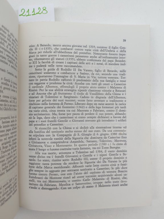 Camerino ambiente storia arte Misici Falzi 1976