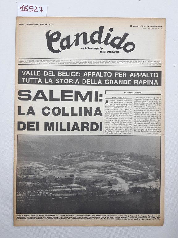 Candido settimanale del sabato numero 12 30 marzo 1976
