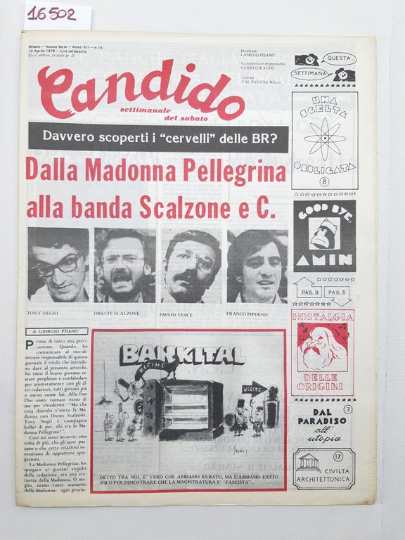 Candido settimanale del sabato numero 15 19 Aprile 1979