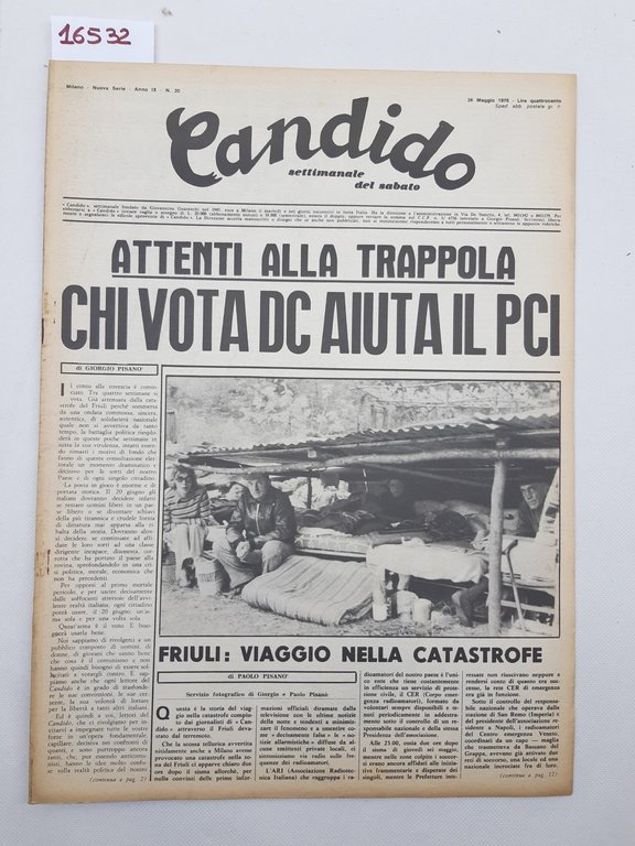 Candido settimanale del sabato numero 20 26 maggio 1976