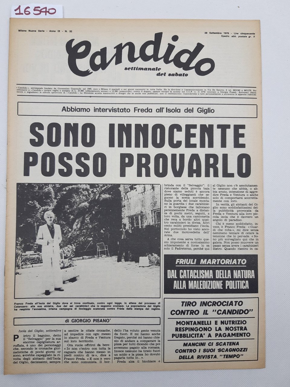 Candido settimanale del sabato numero 322 28 settembre 1976