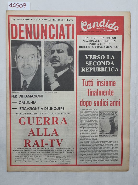 Candido settimanale del sabato numero 35 4 ottobre 1979
