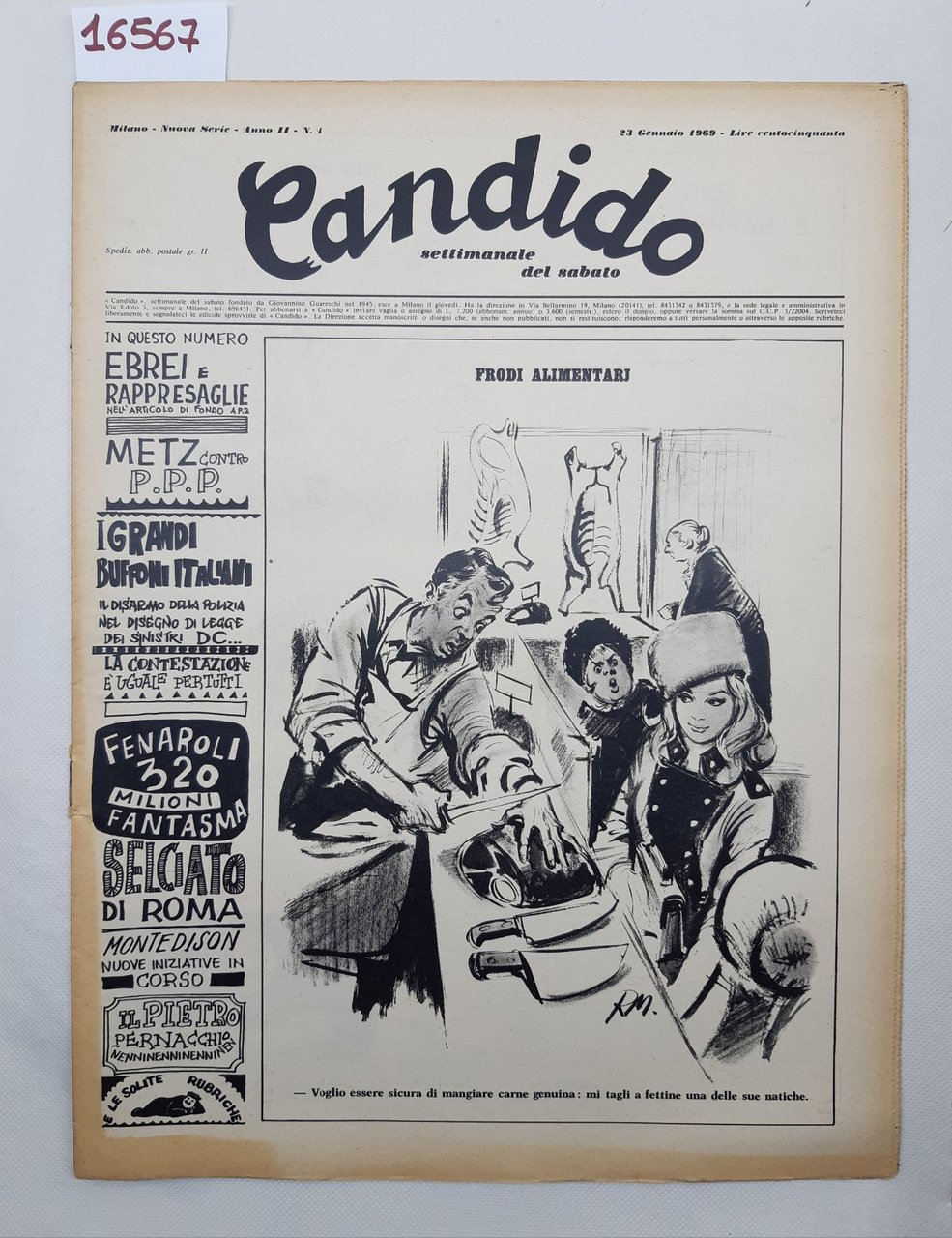 Candido settimanale del sabato numero 4 23 gennaio 1969