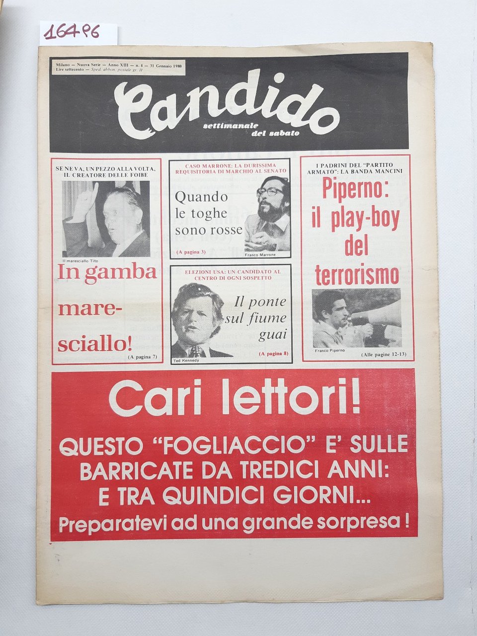 Candido settimanale del sabato numero 4 31 gennaio 1980