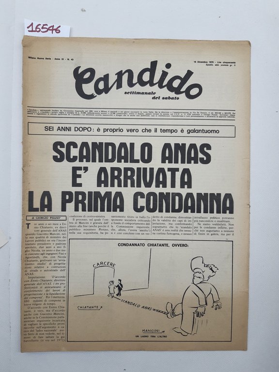 Candido settimanale del sabato numero 43 16 dicembre 1976