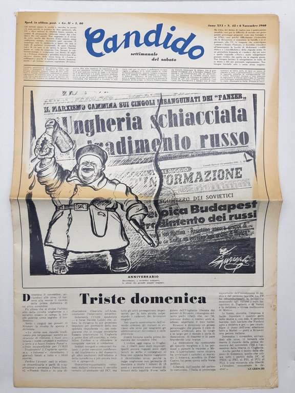 Candido settimanale del sabato numero 45 6 novembre 1960