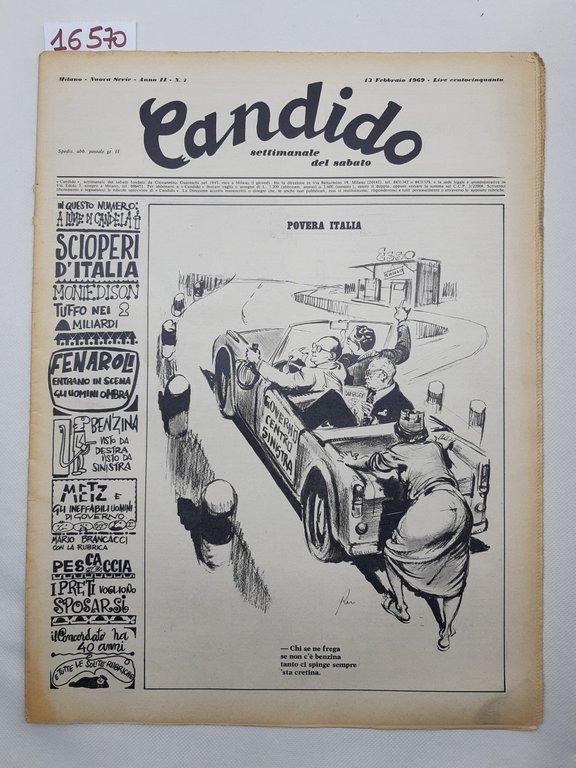 Candido settimanale del sabato numero 7 13 febbraio 1969