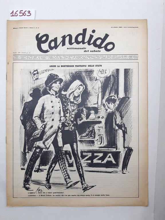Candido settimanale del sabato numero 8 24 ottobre 1968