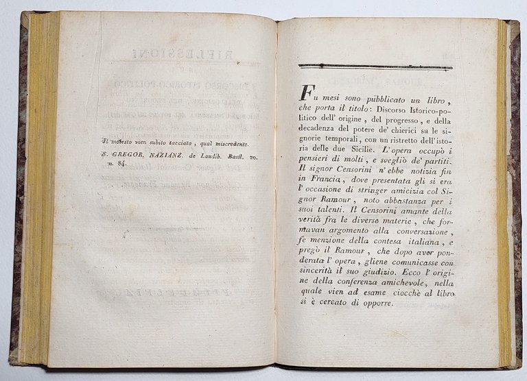 Capelcelatro Giuseppe Discorso istorico-politico dell'origine, del progresso e della decadenza …