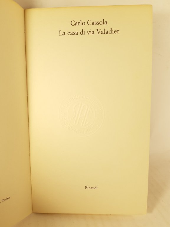 Carlo Cassola La casa di via Valadier Einaudi 1971 | Immagine Gallery 2
