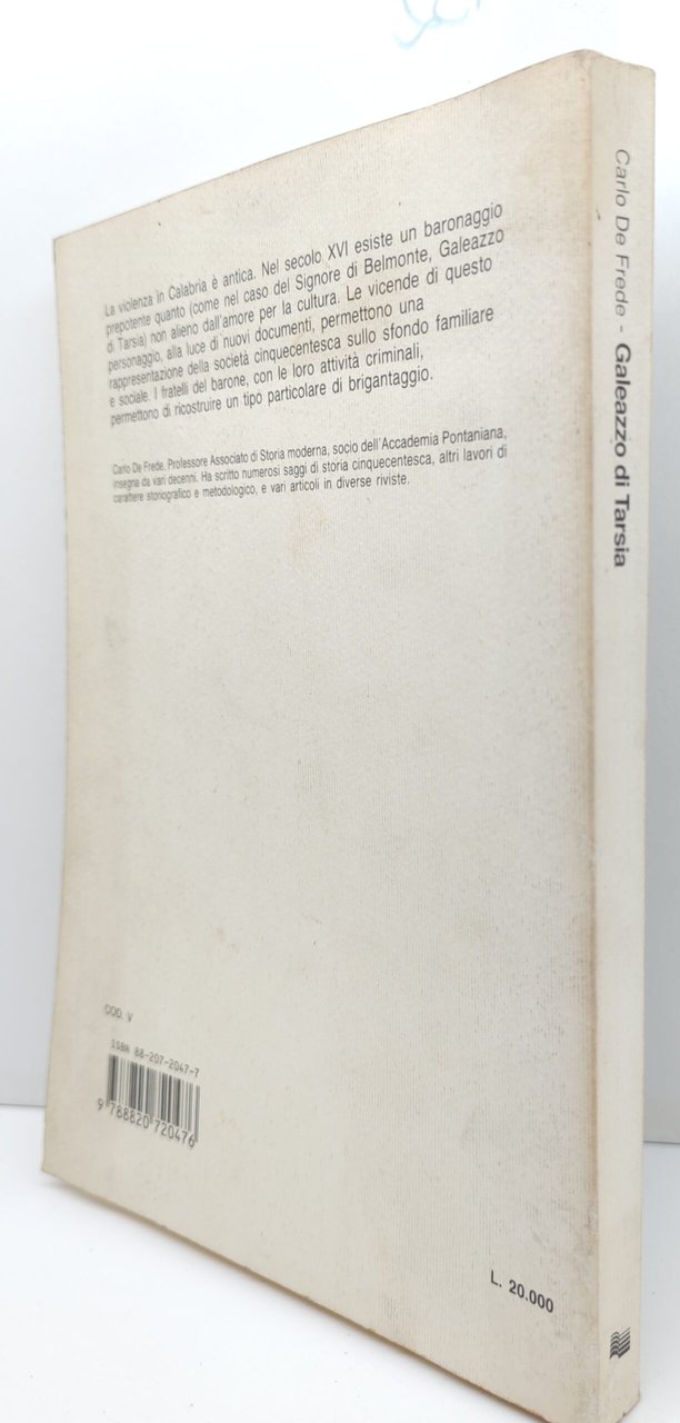 Carlo de Fede Galeazzo di Tarsia Liguori 1991 1° edizione | Immagine principale