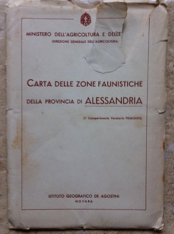 CARTA DELLE ZONE FAUNISTICHE DELLA PROVINCIA DI ALESSANDRIA