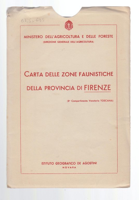 CARTA DELLE ZONE FAUNISTICHE DELLA PROVINCIA DI FIRENZE