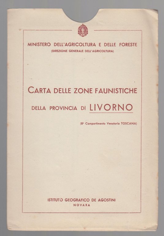 CARTA DELLE ZONE FAUNISTICHE DELLA PROVINCIA DI LIVORNO