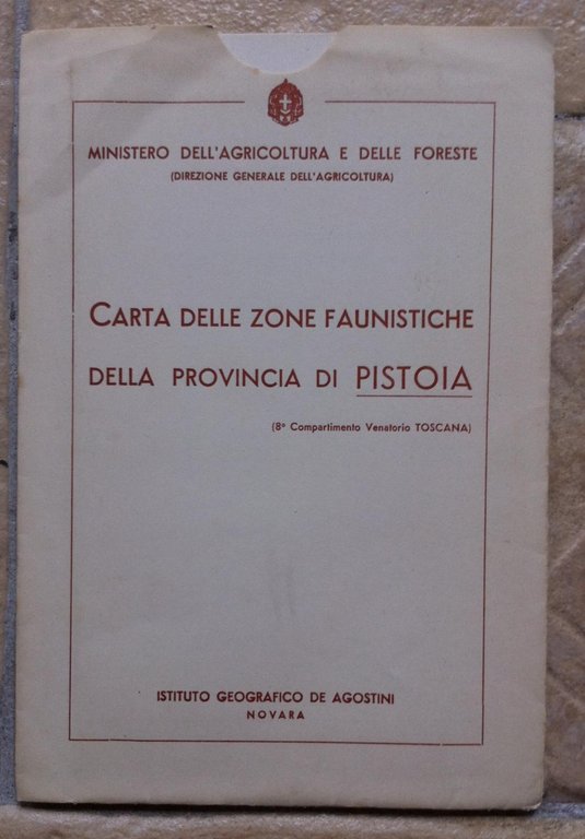 CARTA DELLE ZONE FAUNISTICHE DELLA PROVINCIA DI PISTOIA