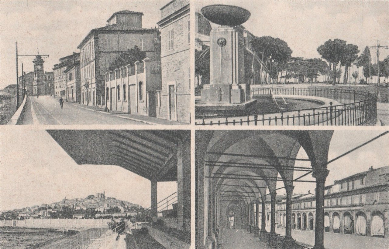 Cartolina Fermo Vedutine Via Roma Girfalco Campo Sportivo Piazza V. …