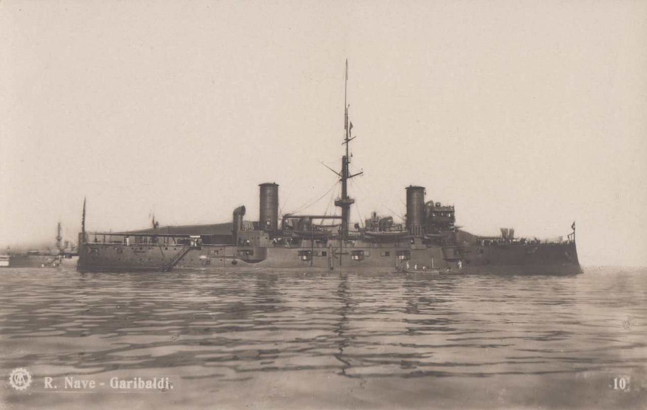 Cartolina Marina Italiana R. Nave Garibaldi nvg