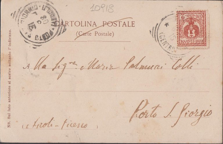 Cartolina R. Marina Posto di lavaggio a prora Nave Garibaldi …