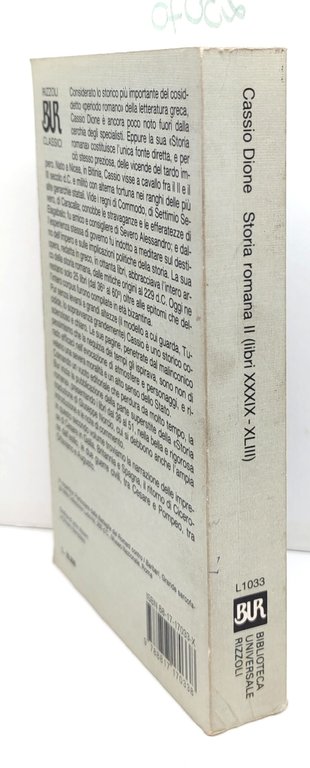 Cassio Dione Storia romana 2° volume BUR Rizzoli 1° edizione … | Immagine Gallery 2